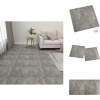 PVC-Fliesen Selbstklebend 20 Stk. 1,86 m² Grau - pvc Fliesen - Selbstklebender Bodenbelag - Vinylboden - Graue Fliesen - Wohnzimmer Dekoration von VIDAXL