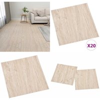 Vidaxl - PVC-Fliesen Selbstklebend 20 Stk. 1,86 m² Hellbraun - pvc Fliesen - Selbstklebender Bodenbelag - Wohnraum Dekoration - Badezimmer Boden Vidaxl - PVC-Fliesen Selbstklebend 20 Stk. 1,86 m² Hellbraun - pvc Fliesen - Selbstklebender Bodenbelag - Wohnraum Dekoration - Badezimmer Boden von VIDAXL
