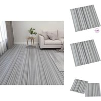Vidaxl - PVC-Fliesen Selbstklebend 20 Stk. 1,86 m² Hellgrau - pvc Fliesen - Selbstklebender Bodenbelag - Design Vinyl - Wohnaccessoires - Badezimmer von VIDAXL