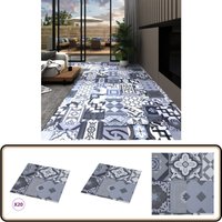 PVC-Fliesen Selbstklebend 20 Stk. 1,86 m² Mehrfarbiges Muster - pvc Fliesen - Vinyl Boden - Selbstklebender Bodenbelag - Wohnraum Dekoration von VIDAXL
