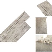 Vidaxl - PVC-Fliesen Selbstklebend 5,02 m² 2 mm Eiche Gewaschen - PVC-Böden - Vinyl-Böden - Klick-Laminat - Design-Beläge - Selbstklebender Bodenbelag von VIDAXL