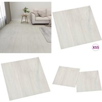 Vidaxl - PVC-Fliesen Selbstklebend 55 Stk. 5,11 m² Creme - pvc Fliesen - Vinylboden - Selbstklebender Bodenbelag - Wohnraum Dekoration - Badezimmer Vidaxl - PVC-Fliesen Selbstklebend 55 Stk. 5,11 m² Creme - pvc Fliesen - Vinylboden - Selbstklebender Bodenbelag - Wohnraum Dekoration - Badezimmer von VIDAXL