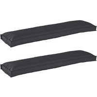 Palettenkissen für Bank 2 Stück Schwarz 150x40x8 cm Oxford-Stoff Vidaxl Palettenkissen für Bank 2 Stück Schwarz 150x40x8 cm Oxford-Stoff Vidaxl von VIDAXL