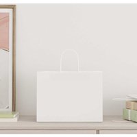 Vidaxl - Papiertragetaschen 250 Stk. mit Henkeln Weiß 32x17x25 cm von VIDAXL