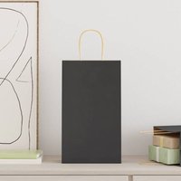 Papiertragetaschen 50 Stk. mit Henkeln Schwarz 21x11x36 cm Vidaxl von VIDAXL