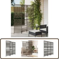 Paravent 3-tlg. Grau Poly Rattan - Raumteiler - Paravent - Trennwandsystem - Privatsphäre - Designmöbel Paravent 3-tlg. Grau Poly Rattan - Raumteiler - Paravent - Trennwandsystem - Privatsphäre - Designmöbel von VIDAXL