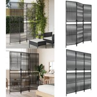 Paravent 3-tlg. Schwarz Poly Rattan - Raumteiler - Paravent - Trennwandsystem - Privacy Screen - Design Möbel - Home & Living Paravent 3-tlg. Schwarz Poly Rattan - Raumteiler - Paravent - Trennwandsystem - Privacy Screen - Design Möbel - Home & Living von VIDAXL