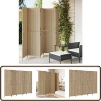 Paravent 5-tlg. Beige Poly Rattan - Raumteiler - Paravent - Holzoptik - Wohnraumgestaltung - Gartenmöbel Paravent 5-tlg. Beige Poly Rattan - Raumteiler - Paravent - Holzoptik - Wohnraumgestaltung - Gartenmöbel von VIDAXL