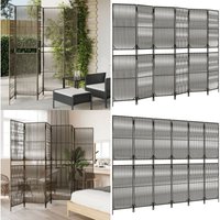 Paravent 6-tlg. Grau Poly Rattan - Raumteiler - Paravent - Trennwandsystem - Privacy Screen - Design Möbel - Home & Living Paravent 6-tlg. Grau Poly Rattan - Raumteiler - Paravent - Trennwandsystem - Privacy Screen - Design Möbel - Home & Living von VIDAXL