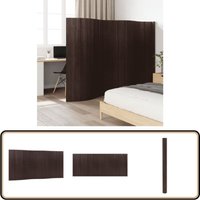 Paravent Dunkelbraun 165x400 cm Bambus - Bambus Raumteiler - Naturholz Raumtrenner - Paravent - Wohnraumgestaltung - Zimmerdeko von VIDAXL