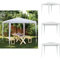 Partyzelt 2,5 x 2,5 m Weiß - Partyzelt - Gartenparty - Outdoor Event - Festzelt - Grillplatz Partyzelt 2,5 x 2,5 m Weiß - Partyzelt - Gartenparty - Outdoor Event - Festzelt - Grillplatz von VIDAXL