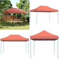 Vidaxl - Partyzelt Faltbar Pop-Up Terrakottarot 440x292x315 cm - Outdoor-Pavillon - Gartenpavillon - Partyzelt - Sonnenschutz - Festzelt - Home & von VIDAXL