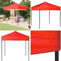 Partyzelt Faltbar Rot 2x2 m - Outdoor-Zelt - Partyzelt - Gartenzelt - Sonnenschutz - Wasserfestes Zelt - Home & Living von VIDAXL