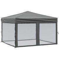 Partyzelt Faltbar mit Seitenwänden Anthrazit 3x3 m Vidaxl von VIDAXL