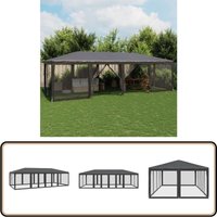 Vidaxl - Partyzelt mit 12 Mesh-Seitenteilen Anthrazit 8x4 m hdpe Vidaxl - Partyzelt mit 12 Mesh-Seitenteilen Anthrazit 8x4 m hdpe von VIDAXL