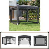 Partyzelt mit 4 Mesh-Seitenwänden Anthrazit 3x3 m hdpe - Outdoor-Zelt - Partyzelt - Gartenpavillon - Festzelt - Sommergarten Partyzelt mit 4 Mesh-Seitenwänden Anthrazit 3x3 m hdpe - Outdoor-Zelt - Partyzelt - Gartenpavillon - Festzelt - Sommergarten von VIDAXL