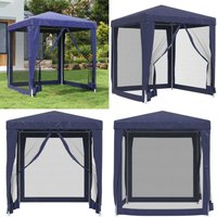 Vidaxl - Partyzelt mit 4 Mesh-Seitenwänden Blau 2x2 m hdpe - Outdoorzelt - Gartenpavillon - Partyzelt - Sommergarten - Festzelt - Home & Living Vidaxl - Partyzelt mit 4 Mesh-Seitenwänden Blau 2x2 m hdpe - Outdoorzelt - Gartenpavillon - Partyzelt - Sommergarten - Festzelt - Home & Living von VIDAXL