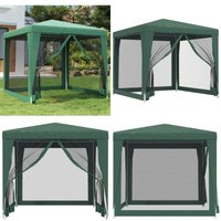 Partyzelt mit 4 Mesh-Seitenwänden Grün 2,5x2,5 m hdpe - Vidaxl Partyzelt mit 4 Mesh-Seitenwänden Grün 2,5x2,5 m hdpe - Vidaxl von VIDAXL