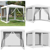 Partyzelt mit 4 Netz-Seitenwänden 2,5 x 2,5 m Weiß - Partyzelt - Gartenparty - Festzelt - Sommergarten - Außenbereich - Home & Living Partyzelt mit 4 Netz-Seitenwänden 2,5 x 2,5 m Weiß - Partyzelt - Gartenparty - Festzelt - Sommergarten - Außenbereich - Home & Living von VIDAXL
