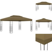 Pavillon 3x4 m Taupe 180 g/m² - Partyzelt - Partzelte - Gartenpavillon - Gartenpavillons Pavillon 3x4 m Taupe 180 g/m² - Partyzelt - Partzelte - Gartenpavillon - Gartenpavillons von VIDAXL
