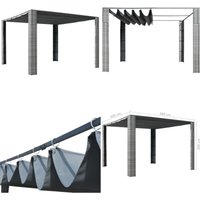 Vidaxl - Pavillon mit Dach Poly Rattan 300x300x200 cm Grau und Anthrazit - Outdoor Pavillon - Garten Pavillon - Sonnendach - Grillparty - Feierzelt Vidaxl - Pavillon mit Dach Poly Rattan 300x300x200 cm Grau und Anthrazit - Outdoor Pavillon - Garten Pavillon - Sonnendach - Grillparty - Feierzelt von VIDAXL