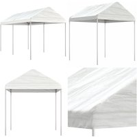 Vidaxl - Pavillon mit Dach Weiß 4,46x2,28x2,69 m Polyethylen - Pavillon - Gartenzelt - Partyzelt - Überdachung - Außenbereich - Home & Living von VIDAXL