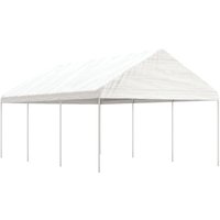 Pavillon mit Dach Weiß 6,69 x 4,08 x 3,22 m Polyethylen vidaXL582566 von BONNEVIE