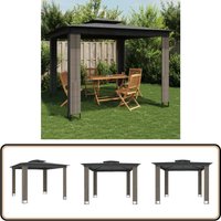 Vidaxl - Pavillon mit Doppeldach Anthrazit 2,94x2,94 m Stahl von VIDAXL