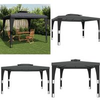 Vidaxl - Pavillon mit Doppeldach Anthrazit 3,98x2,98 m Stahl von VIDAXL
