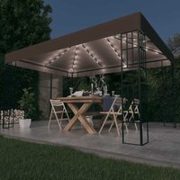 Pavillon mit LED-Lichterkette 4x3 m Taupe Vidaxl 577157 Pavillon mit LED-Lichterkette 4x3 m Taupe Vidaxl 577157 von VIDAXL