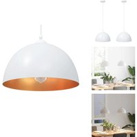Vidaxl - Pendelleuchten 2 Stk. Höhenverstellbar E27 Weiß ø 30 cm Metall - Pendelleuchte - Pendelleuchten - Pendellampe - Pendelleuchte Für Küche von VIDAXL