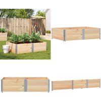 Vidaxl - Pflanzkasten 150x100 cm Massivholz Kiefer - Hochbeet - Holzhäuser - Pflanzenbehälter - Gartenmöbel - Balkonpflanzen - Home & Living von VIDAXL