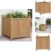 Pflanzkübel 50x50x50 cm Bambus - Bambuskiste - Hochbeet - Blumenerde - Gartendekoration - Pflanzgefäß von VIDAXL