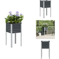Pflanzkübel Anthrazit 45x45x88 cm Stahl - Pflanzkübel - Blumenkübel - Pflanzgefäß - Blumenkasten von VIDAXL