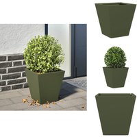 Pflanzkübel Olivgrün 30x30x30 Stahl - Pflanzkübel - Blumenkübel - Pflanzgefäß - Blumenkasten Pflanzkübel Olivgrün 30x30x30 Stahl - Pflanzkübel - Blumenkübel - Pflanzgefäß - Blumenkasten von VIDAXL