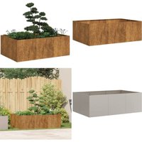 Pflanzkübel Rostig 120x80x40 cm Wetterfester Stahl - Vidaxl von VIDAXL
