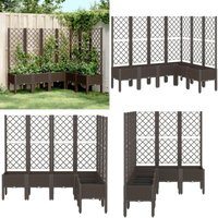 Vidaxl - Pflanzkübel mit Rankgitter Braun 160x120x142 cm pp - Blumentopf - Rankgitter - Gartentöpfen - Kübel - Polypropylen - Home & Living Vidaxl - Pflanzkübel mit Rankgitter Braun 160x120x142 cm pp - Blumentopf - Rankgitter - Gartentöpfen - Kübel - Polypropylen - Home & Living von VIDAXL