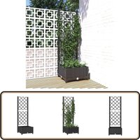 Pflanzkübel mit Spalier Schwarz 40x40x121,5 cm pp - Blumentopf - Kübel - Gartentöpfen - Rankhilfe - Spalier Pflanzkübel mit Spalier Schwarz 40x40x121,5 cm pp - Blumentopf - Kübel - Gartentöpfen - Rankhilfe - Spalier von VIDAXL