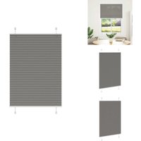 Vidaxl - Plissee Anthrazit 85x150 cm Stoffbreite 84,4 cm Polyester - Plissee - Plissees - Faltrollo - Jalousie von VIDAXL