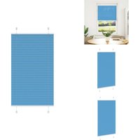 Plissee Blau 80x150 cm Stoffbreite 79,4 cm Polyester - Plissee - Plissees - Faltrollo - Jalousie von VIDAXL
