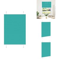 Plissee Petrolgrün 85x100 cm Stoffbreite 84,4 cm Polyester - Plissee - Plissees - Faltrollo - Jalousie von VIDAXL