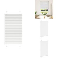 Plissee Weiß 75x150 cm Stoffbreite 74,4 cm Polyester - Plissee - Plissees - Faltrollo - Jalousie von VIDAXL