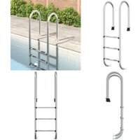Vidaxl - Pool-Leiter 54x38x158 cm Edelstahl 304 - Schwimmbadleiter - Schwimmbadleitern - Home & Living - Silber von VIDAXL