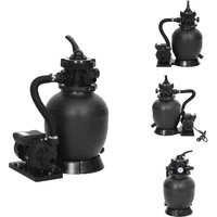 Vidaxl - Pool- & Whirlpool-Filter - Living Pool-Sandfilter mit 6-Wege-Ventil Schwarz von VIDAXL