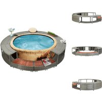 Vidaxl - Pool- & Whirlpool-Zubehör - Living Whirlpool-Umrandung Grau Poly-Rattan Vidaxl - Pool- & Whirlpool-Zubehör - Living Whirlpool-Umrandung Grau Poly-Rattan von VIDAXL