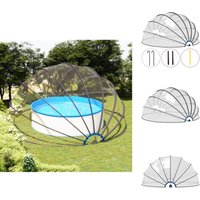 Poolabdeckungen & -unterlagen - Living Pool-Kuppel 559x275 cm - Transparent von VIDAXL