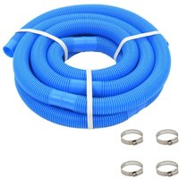 Vidaxl - Poolschlauch mit Klammern Blau 38 mm 6 m von VIDAXL
