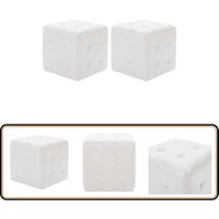 Pouf 2 Stk. Weiß 30x30x30 cm Kunstleder - Sitzsack - Pouf - Wohnaccessoire - Beistelltisch - Deko von VIDAXL