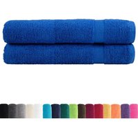 Premium-Handtücher solund 2 Stk. Blau 100x200 cm 600 g/m² Vidaxl Premium-Handtücher solund 2 Stk. Blau 100x200 cm 600 g/m² Vidaxl von VIDAXL