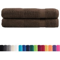 Premium-Handtücher solund 2 Stk. Braun 100x200 cm 600 g/m² Vidaxl von VIDAXL